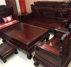 黑酸枝财源滚滚沙发